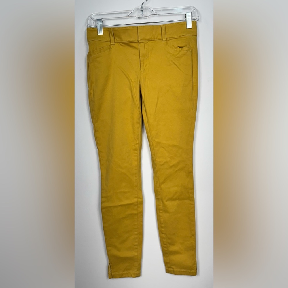 LOFT Marissa skinny women’s mustard yellow 00P cropped pants